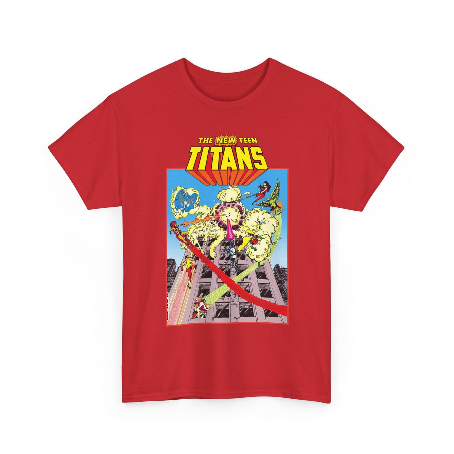 New Teen Titans T-Shirt - George Perez Art - DCCP #26 Preview Cover - Raven, Cyborg, Starfire, Changeling - DC Comics