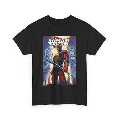 Captain Britain T-Shirt - Alan Davis Art - Excalibur Member - Marvel Comics