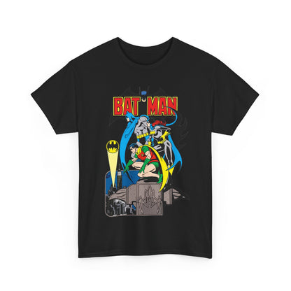 Batman, Robin & Batgirl T-Shirt - José Luis García-López Art - DC Comics Style Guide - 1970s Retro Art - Gotham City - Bat Signal