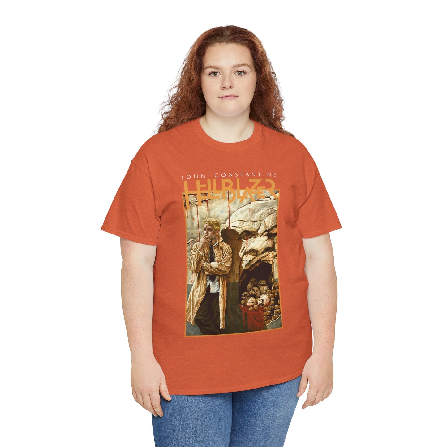 John Constantine Hellblazer T-Shirt - Lee Bermejo Art - #223 Cover - Wall Bleeding Blood - Vertigo Comics, DC Comics