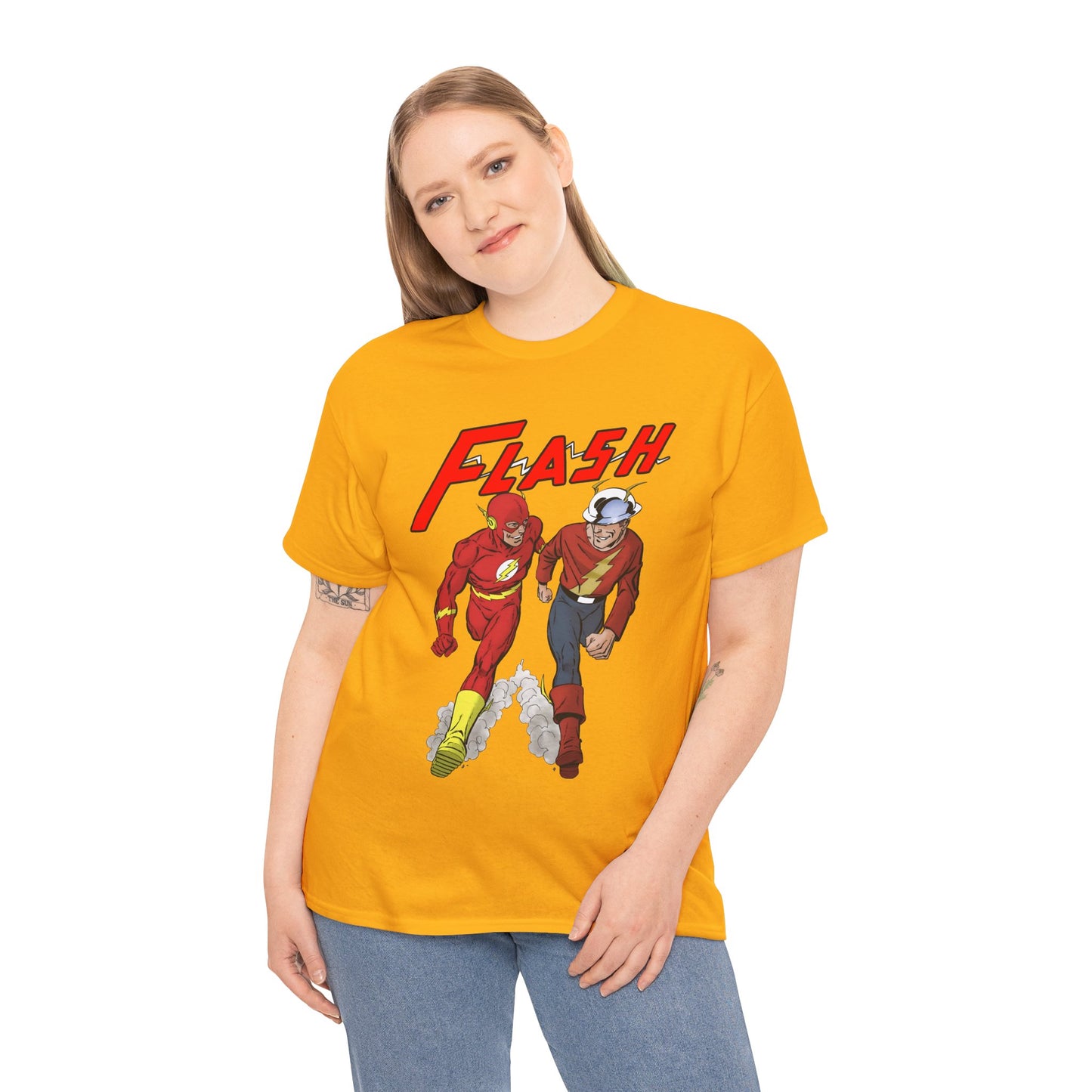 Flash T-Shirt - John Byrne - Barry Allen, Jay Garrick - Golden Age, Silver Age - DC Comics