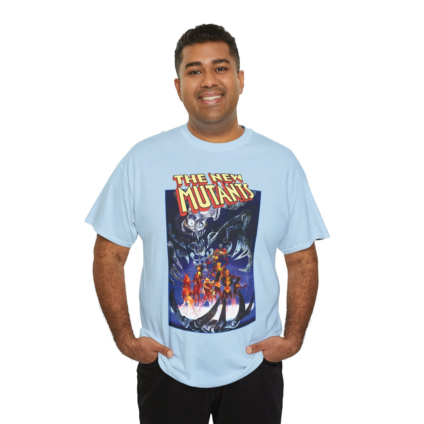 New Mutants T-Shirt - Bill Sienkiewicz Art - War Children Cover - Warlock, Magik, Wolfsbane, Cannonball, Cypher, Mirage, Karma, Sunspot - Marvel Comics
