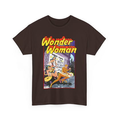 Wonder Woman T-Shirt - José Luis García-López Art - Vs The Cheetah - Classic Bronze Age Art - DC Comics