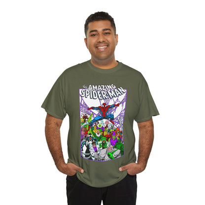 Amazing Spider-Man T-Shirt - Mark Bagley Art - Venom, Green Goblin, Rhino, Doctor Octopus, Kingpin, Carnage - Marvel Comics