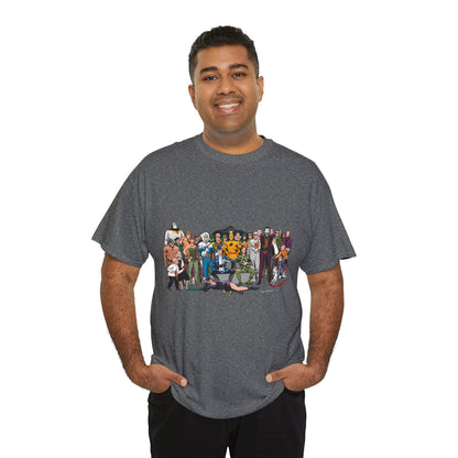 Secret Origins of Super-Villains T-Shirt - Dick Giordano Art - DC Comics - Joker, Mirror Master, Captain Cold, Lex Luthor, Scarecrow, Poison Ivy, Grodd