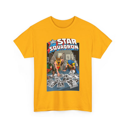 All-Star Squadron T-Shirt - Jerry Ordway Art - Hawkman, Doctor Mid-Nite, Atom - Justice Society JSA - #1 Cover - DC Comics