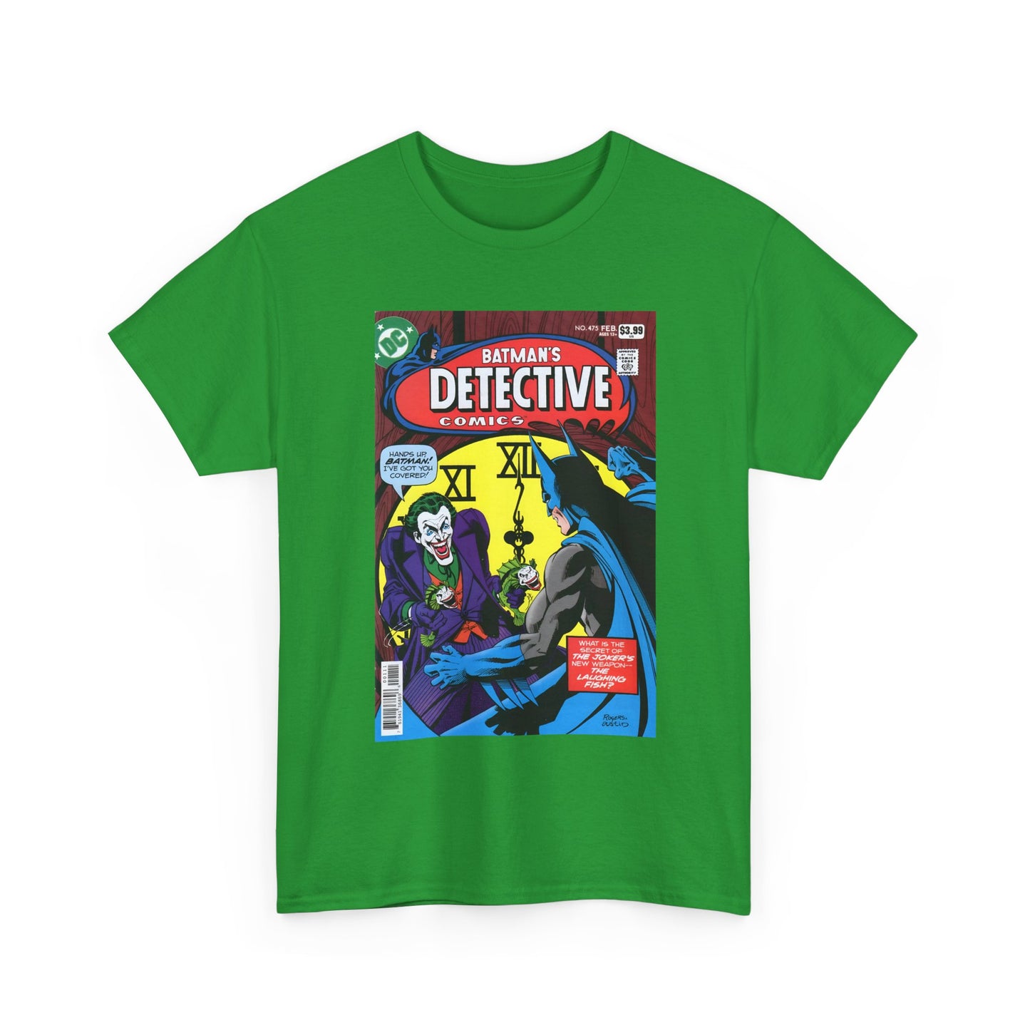 Detective Comics #475 T-Shirt - Marshall Rogers Art - Joker Appearance - The Laughing Fish - DC Comics