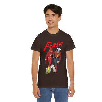Flash T-Shirt - John Byrne - Barry Allen, Jay Garrick - Golden Age, Silver Age - DC Comics