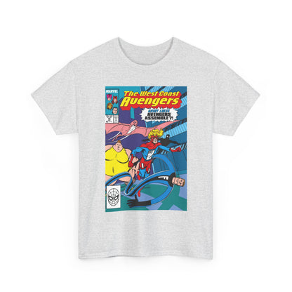 West Coast Avengers #46 T-Shirt - John Byrne Art - Great Lakes Avengers Appearance - Marvel Comics