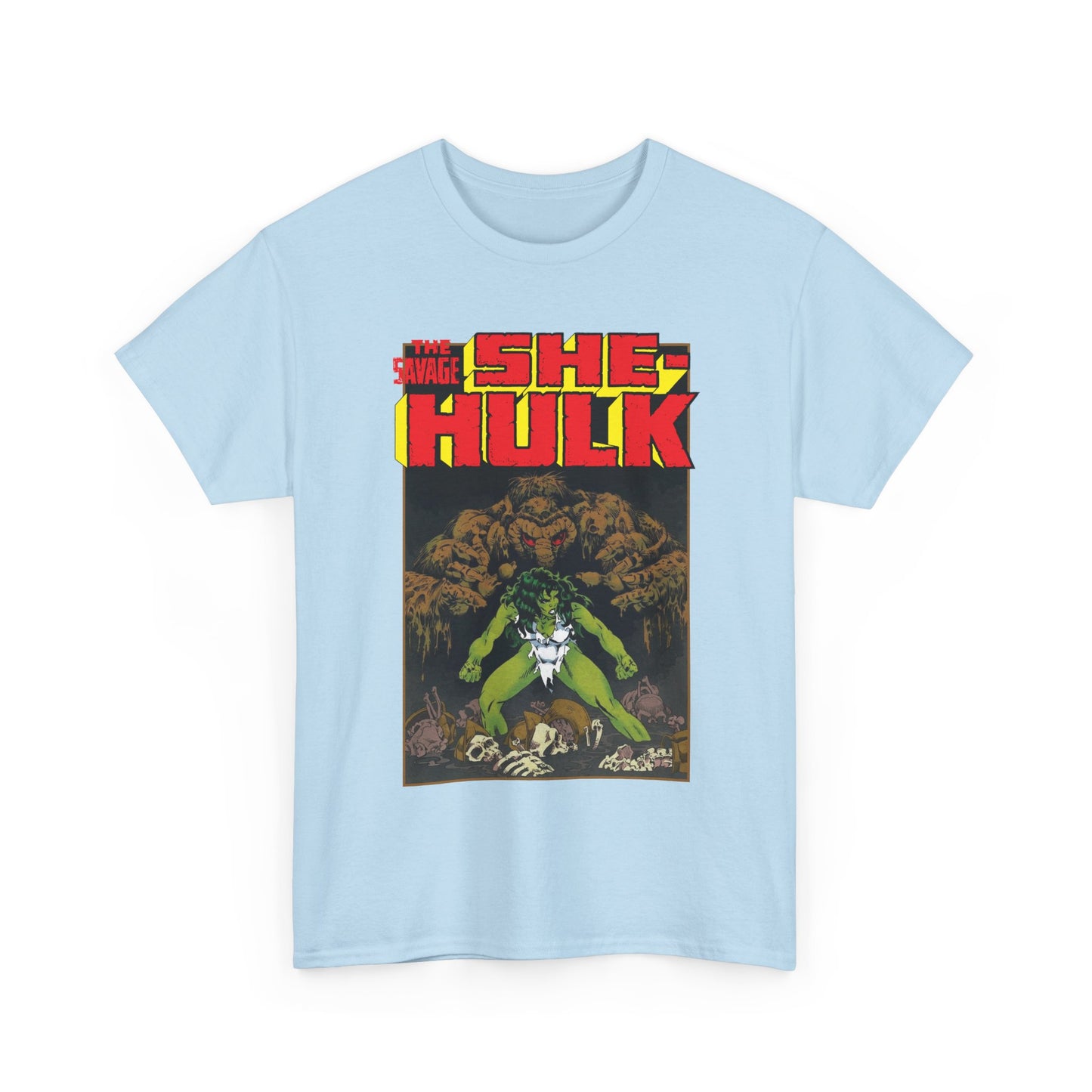 Savage She-Hulk & Man-Thing T-Shirt - Michael Golden Art - Marvel Comics