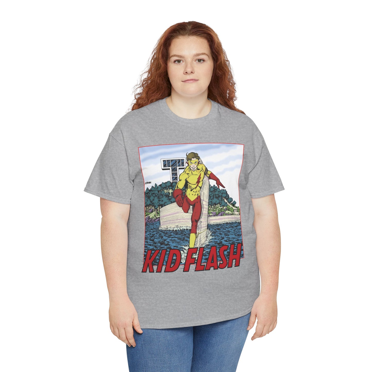 Kid Flash T-Shirt - George Perez Art - Wally West - New Teen Titans Member - Titans Tower - Future Flash - DC Comics