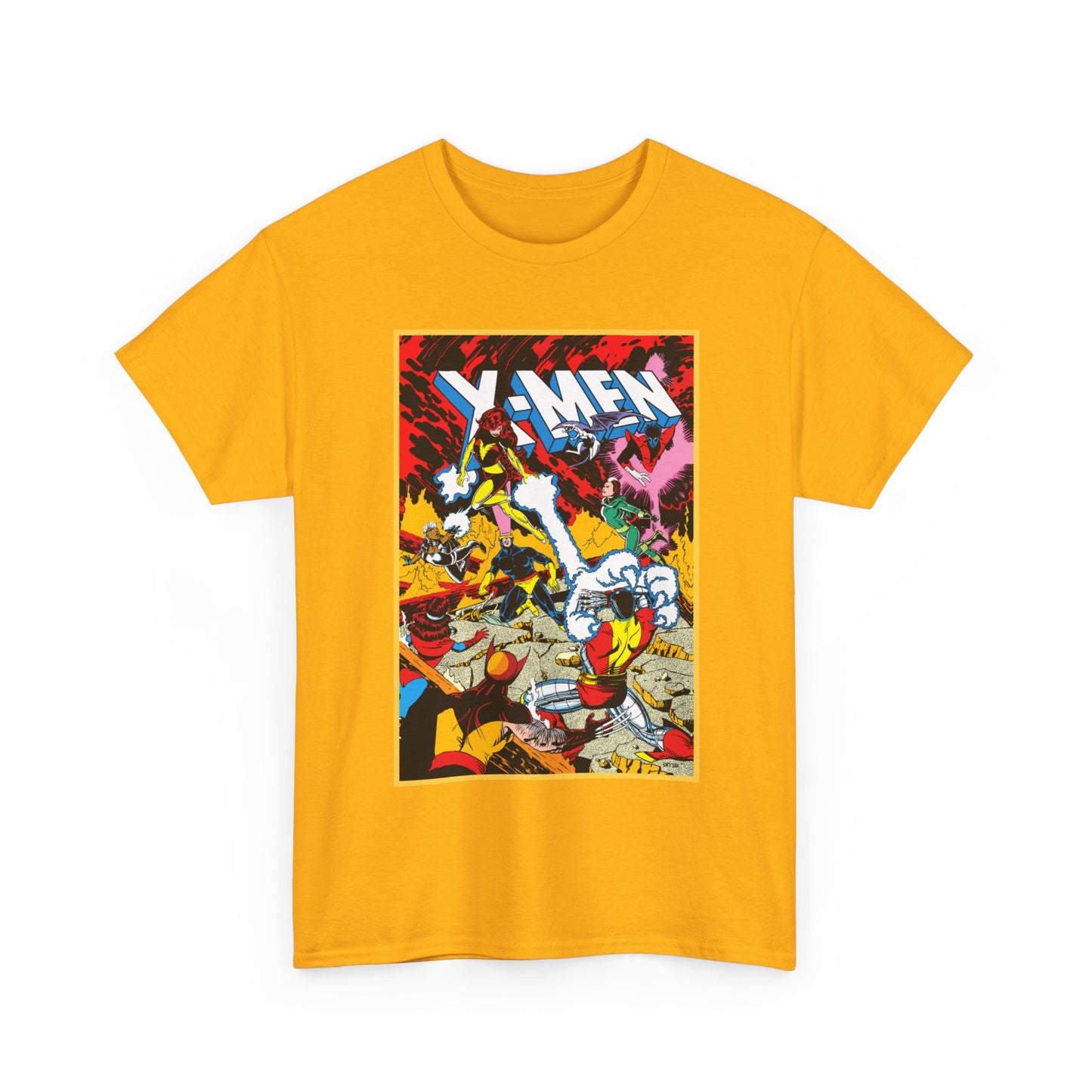 X-Men T-Shirt - Paul Smith Art - Return of Dark Phoenix - Wolverine, Colossus, Cyclops, Storm, Nightcrawler, Rogue - Marvel Comics