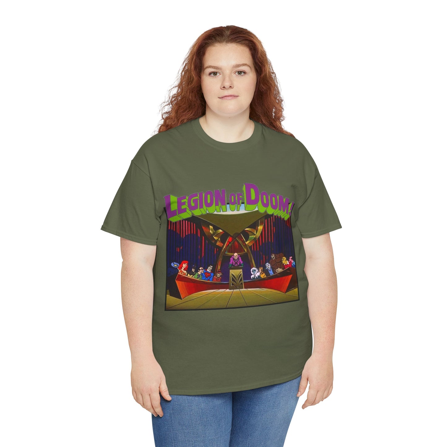 Legion of Doom T-Shirt - Super Friends Cartoon - Lex Luthor, Grodd, Brainiac, Giganta, Riddler, Bizarro, Scarecrow, Hanna-Barbera Animation