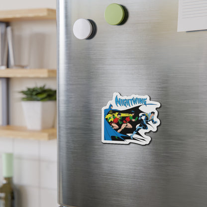 Nightwing Die-Cut Magnet - George Perez Art - From Robin to Nightwing - Batman, Dick Grayson - DC Comics - 3", 4", 5", 6"