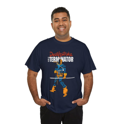 Deathstroke T-Shirt - George Perez Art - New Teen Titans Foe & Mercenary - Slade Wilson, Father of Jericho and Ravager - DC Comics - The Terminator