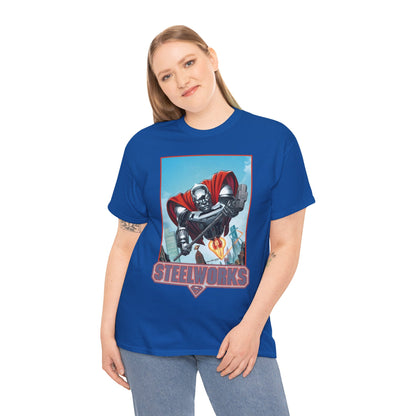 Steelworks T-Shirt - Jon Bogdanove Art - John Henry Irons - Superman Family - DC Comics