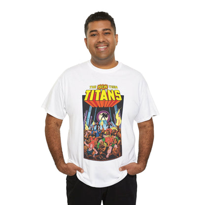 New Teen Titans T-Shirt - George Perez Art - #22 Cover - Wonder Girl, Robin, Raven, Kid Flash - Brother Blood Story - DC Comics