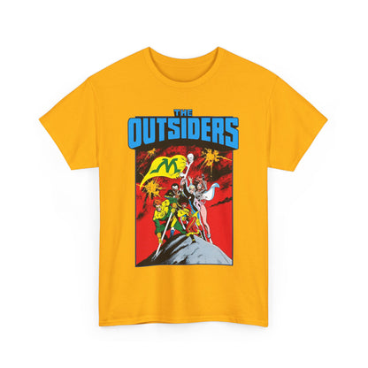 Outsiders T-Shirt - Alan Davis Art - Geo-Force, Halo, Black Lightning, Metamorpho, Katana - DC Comics