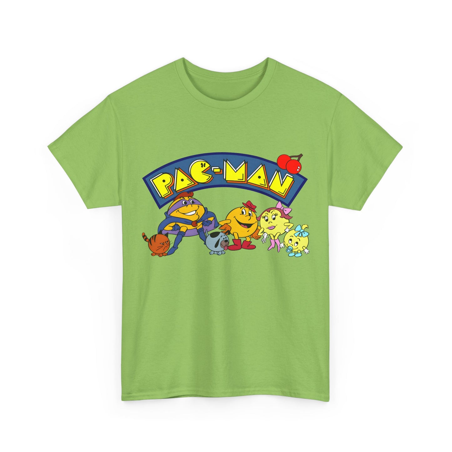 Pac-Man T-Shirt - Ms Pac-Man, Baby Pac - Hanna-Barbera Saturday Morning Cartoon - Popular 1980s TV Animation