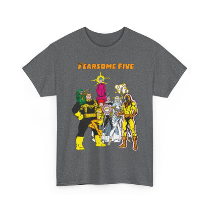 Fearsome Five T-Shirt - George Perez Art - Dr Light, Shimmer, Mammoth, Gizmo, Psimon, Jinx, Neutron - Who's Who Art - DC Comics