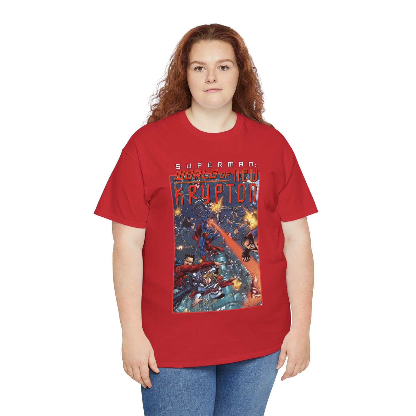 Superman: World of Krypton T-Shirt - George Perez Art - Superboy, Supergirl, Mon-El - DC Comics
