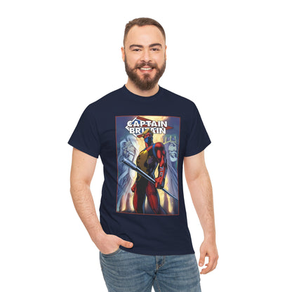 Captain Britain T-Shirt - Alan Davis Art - Excalibur Member - Marvel Comics