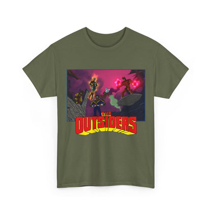 Outsiders T-Shirt - Batman: Brave & Bold Series - Halo, Geo-Force, Black Lightning, Katana, Metamorpho - DC Comics