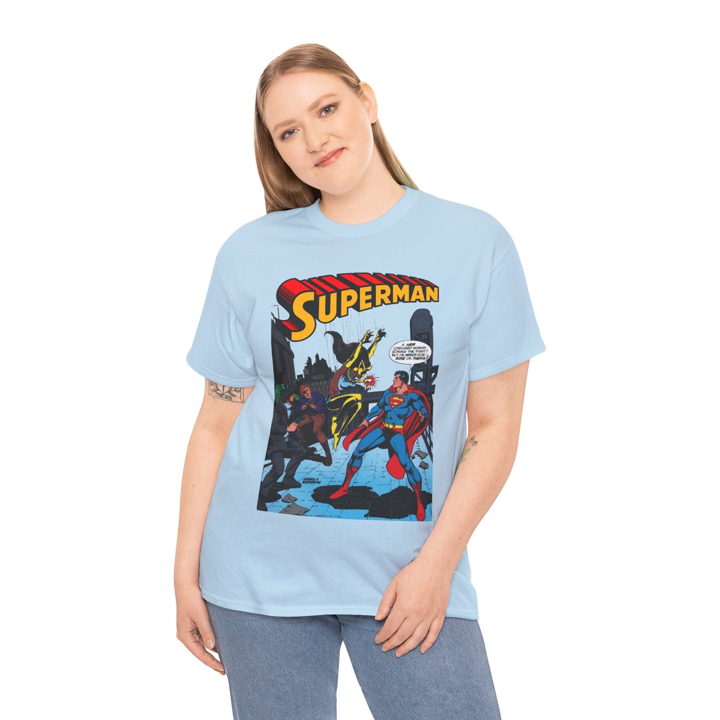 Superman T-Shirt - Ross Andru Art - First Appearance of Vixen in Action Comics #521 - DC Comics