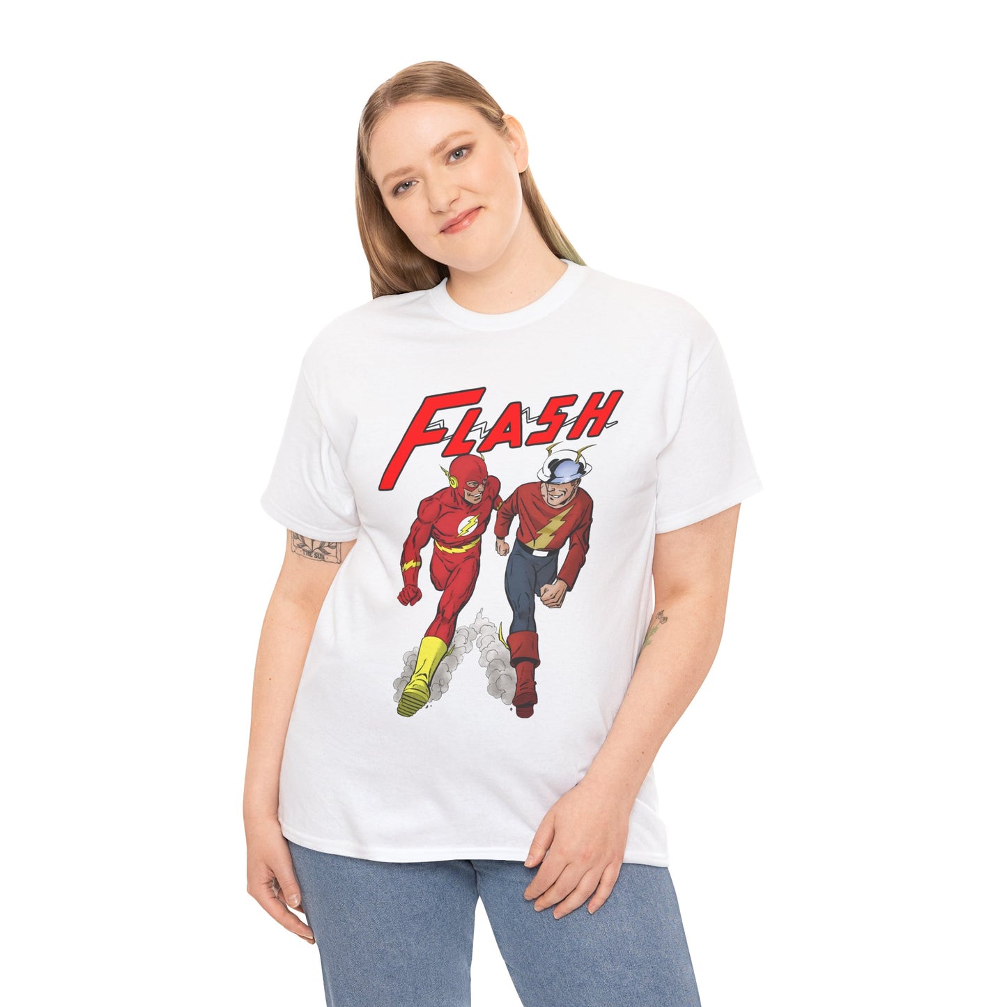 Flash T-Shirt - John Byrne - Barry Allen, Jay Garrick - Golden Age, Silver Age - DC Comics