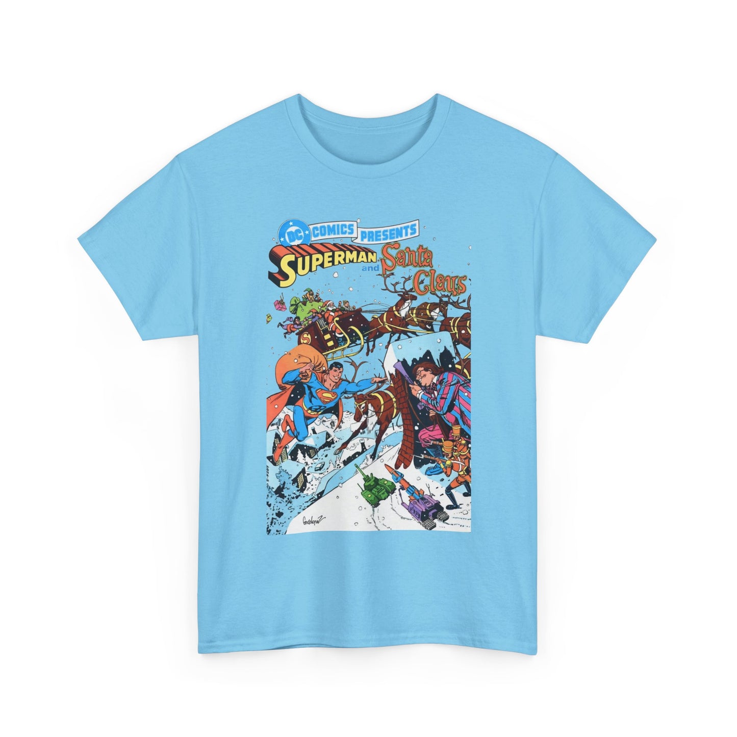 Superman & Santa Claus T-Shirt - José Luis García-López Art - DC Comics Presents #67 - Vs. Toyman