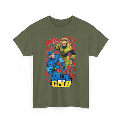 Booster Gold & Blue Beetle T-Shirt - DC Comics - Justice League International Members - Ted Kord