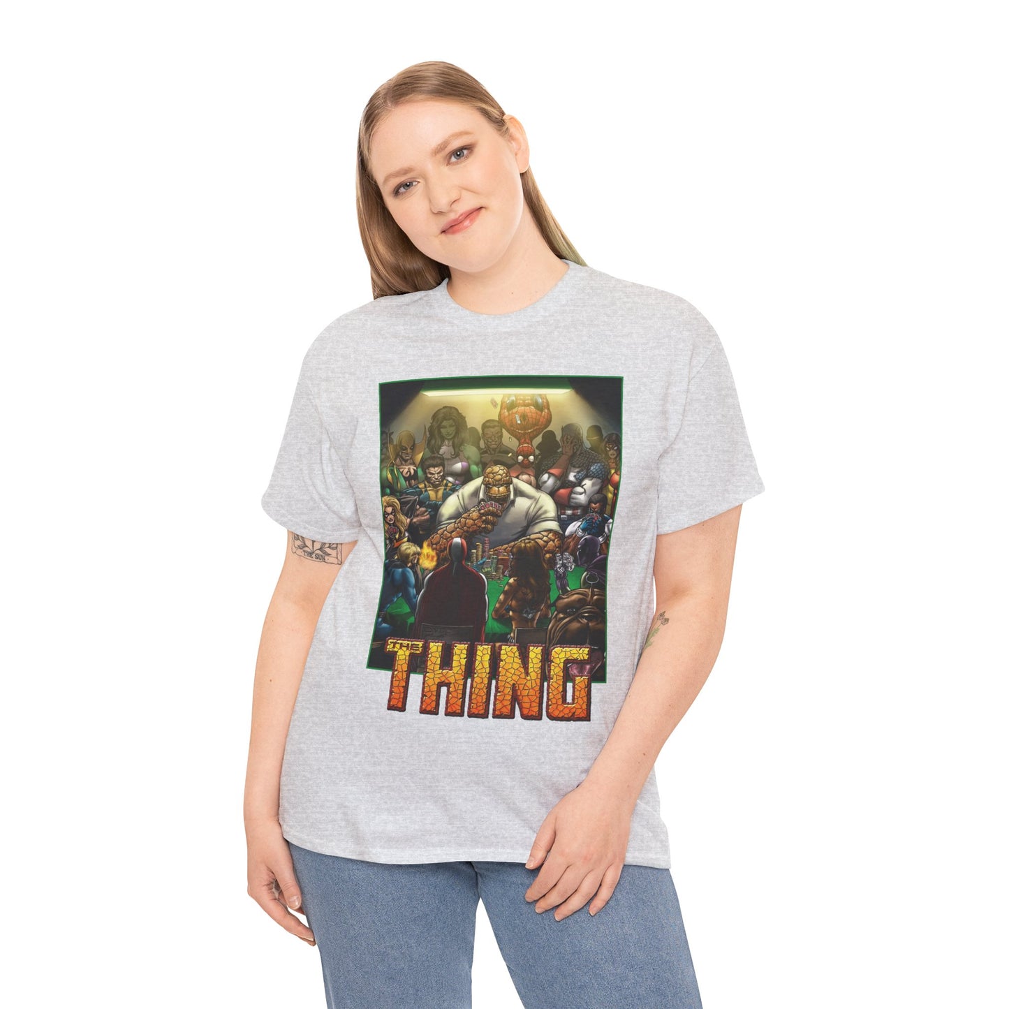 The Thing T-Shirt - Andrea DI Vito Art - Fantastic Four Member, Ben Grimm - Marvel Comics