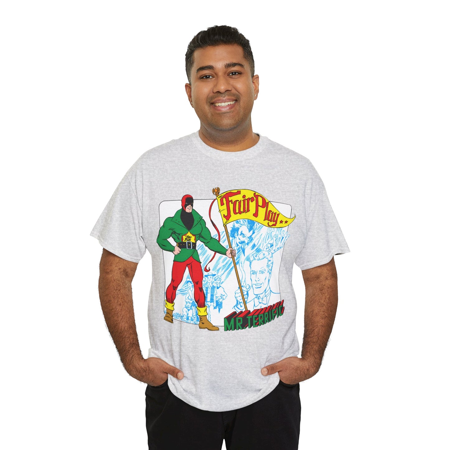 Mr Terrific T-Shirt - Stephen DeStefano Art - Who's Who in the DC Universe Entry - DC Comics