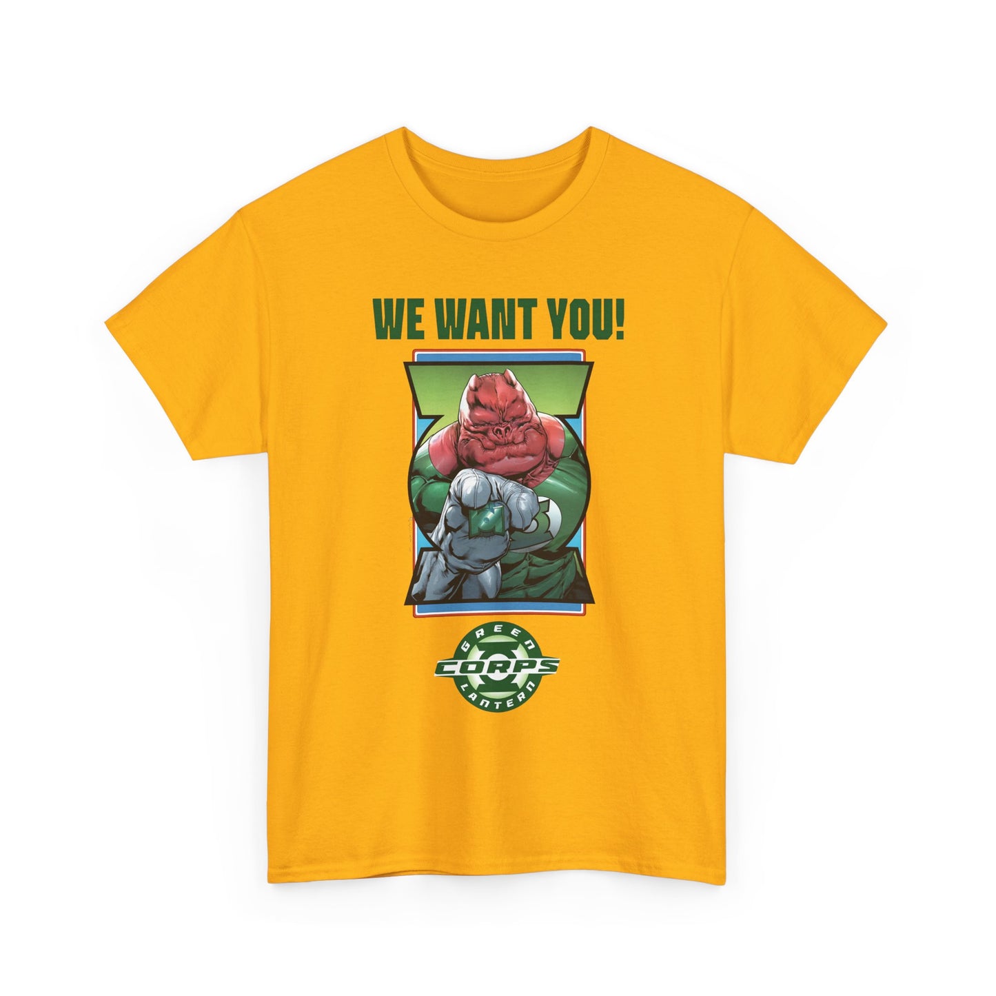 Kilowog T-Shirt - Green Lantern Corps Recruitment Poster - "We Want You!" - DC Comics