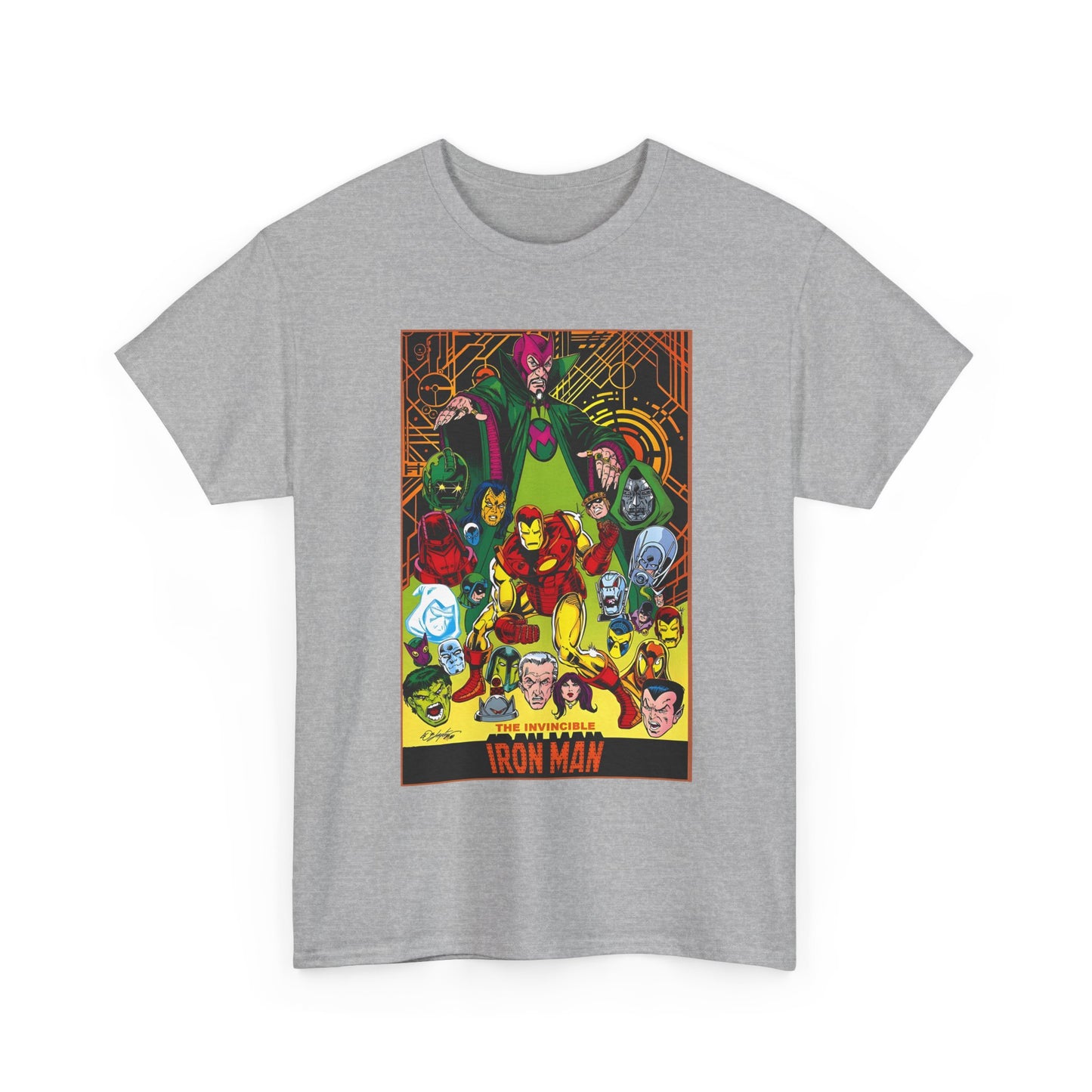 Iron Man T-Shirt - Bob Layton Art - Tony Stark - Ultron, Doctor Doom, The Mandarin, The Beetle - Marvel Comics
