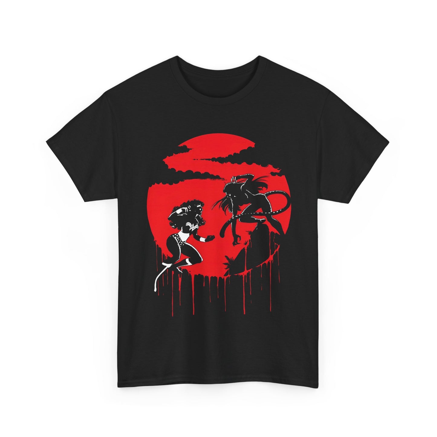 Wonder Woman Vs Cheetah T-Shirt - George Perez Art - Ultimate Blood Battle - DC Comics