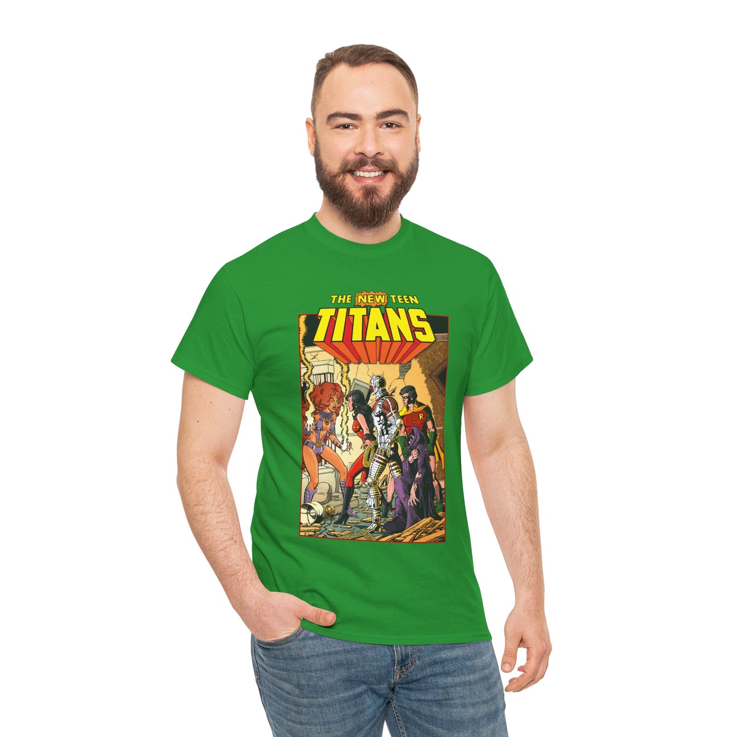 New Teen Titans T-Shirt - George Perez Art - #16 Cover - Wonder Girl, Robin, Starfire - DC Comics