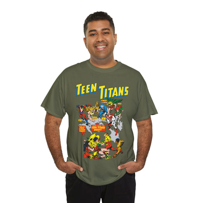 Teen Titans T-Shirt - Rick Buckler Art - Titans West, Lilith, Hawk & Dove, Beast Boy, Golden Eagle - DC Comics