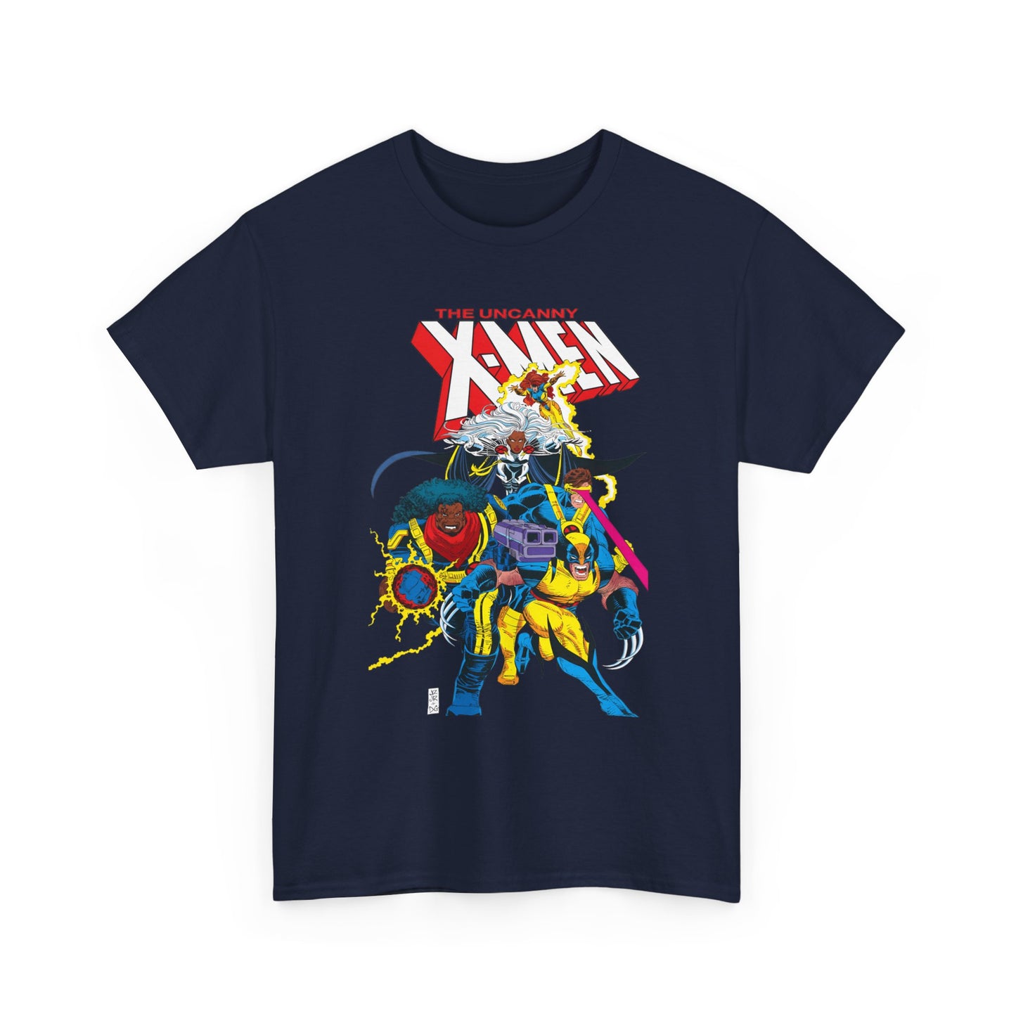 Uncanny X-Men T-Shirt - John Romita Jr Art - Cyclops, Storm, Bishop, Jean Grey, Wolverine - Marvel Comics
