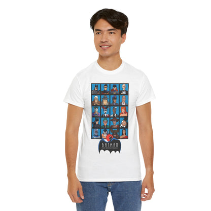 Batman T-Shirt - Animated Series - Harley Quinn, Batgirl, Joker, Bane, Robin, Two-Face, Catwoman, Riddler - Classic TV Cartoon Series