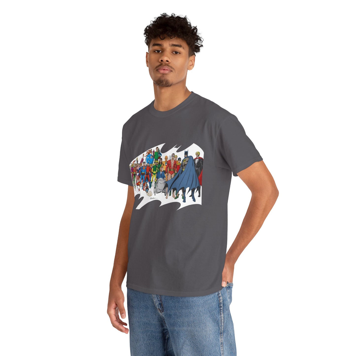 Batman T-Shirt - Neal Adams Art - Plastic Man, Sargon, Robin, Doom Patrol, Superboy, Legion of Super-Heroes - 100-Page Giant Cover Art - DC Comics