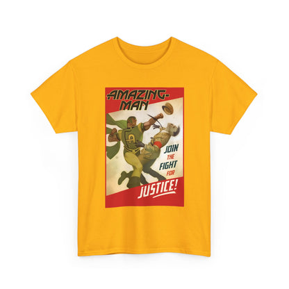 Amazing Man T-Shirt - All-Star Squadron - Join the Fight for Justice - DC Comics