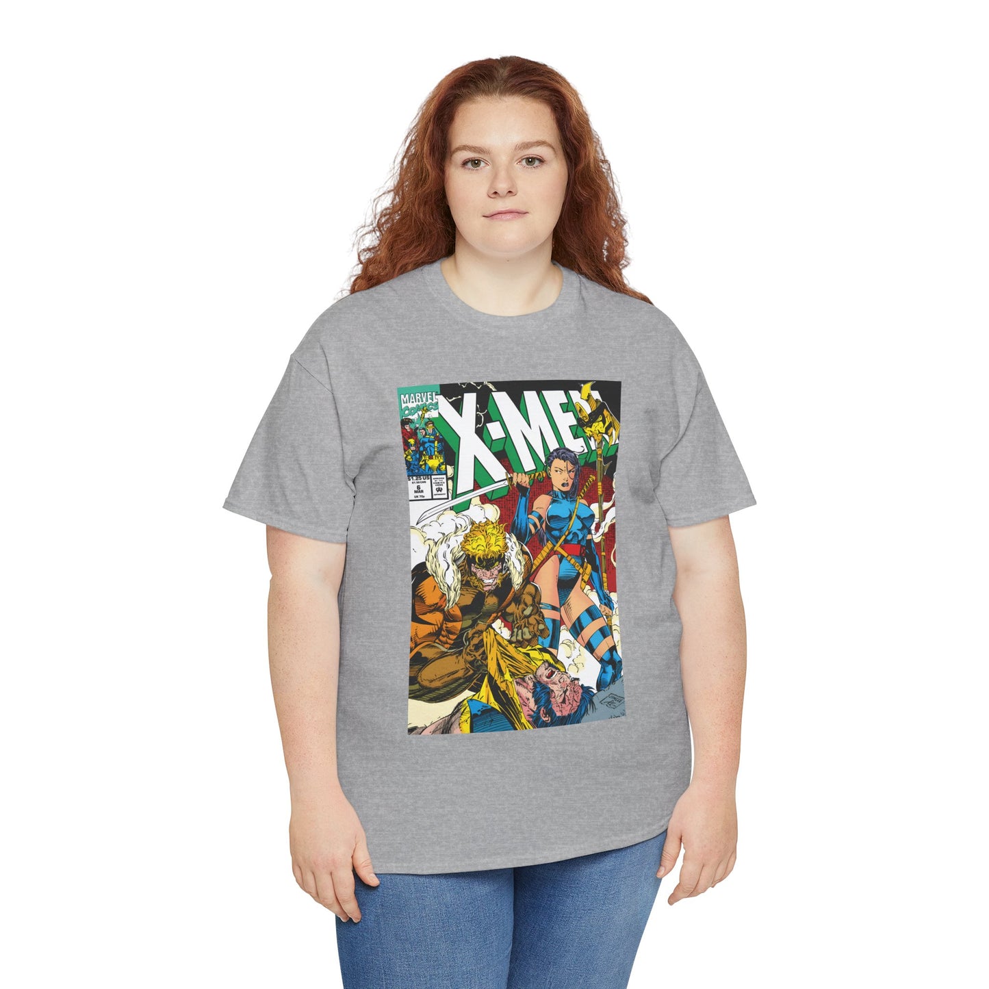 X-Men #6 T-Shirt - Jim Lee Art - Psylocke & Sabretooth - Marvel Comics