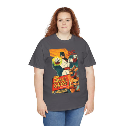 Space Ghost T-Shirt - Frank Cho Art - Jan, Jace & Blip - Movie Poster Style Artwork - Alex Toth Creation - Hanna-Barbera Cartoon