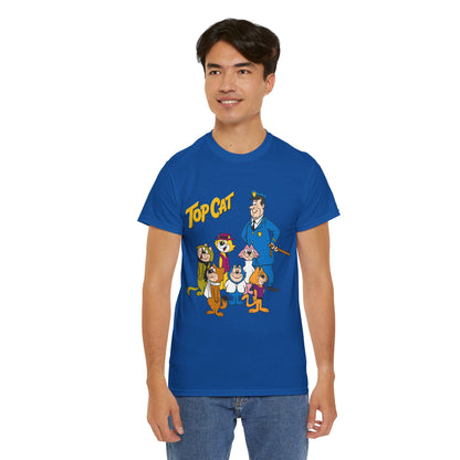 Top Cat & His Gang T-Shirt - Popular Hanna-Barbera 1960s TV Cartoon - Brain, Spook, Benny the Ball