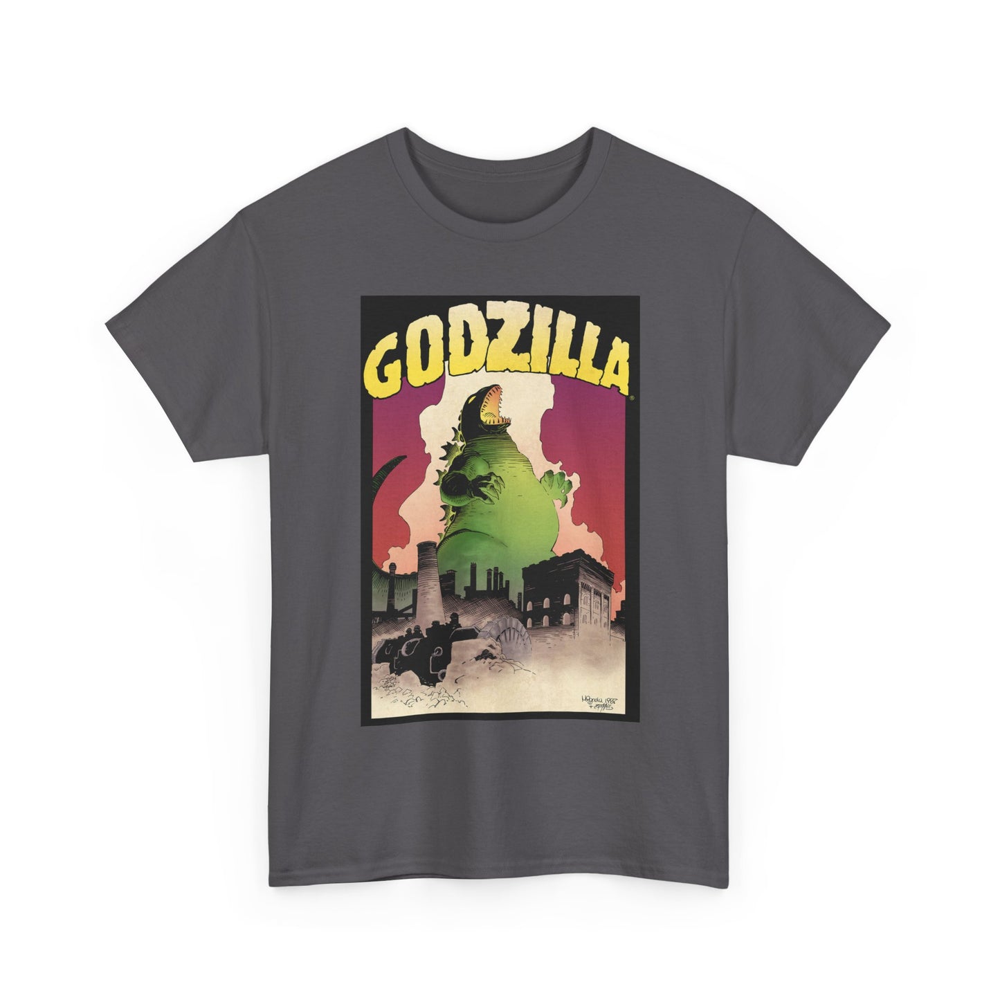 Godzilla T-Shirt - Mike Mignola Art - 1987 Portfolio Artwork - Dark Horse Comics