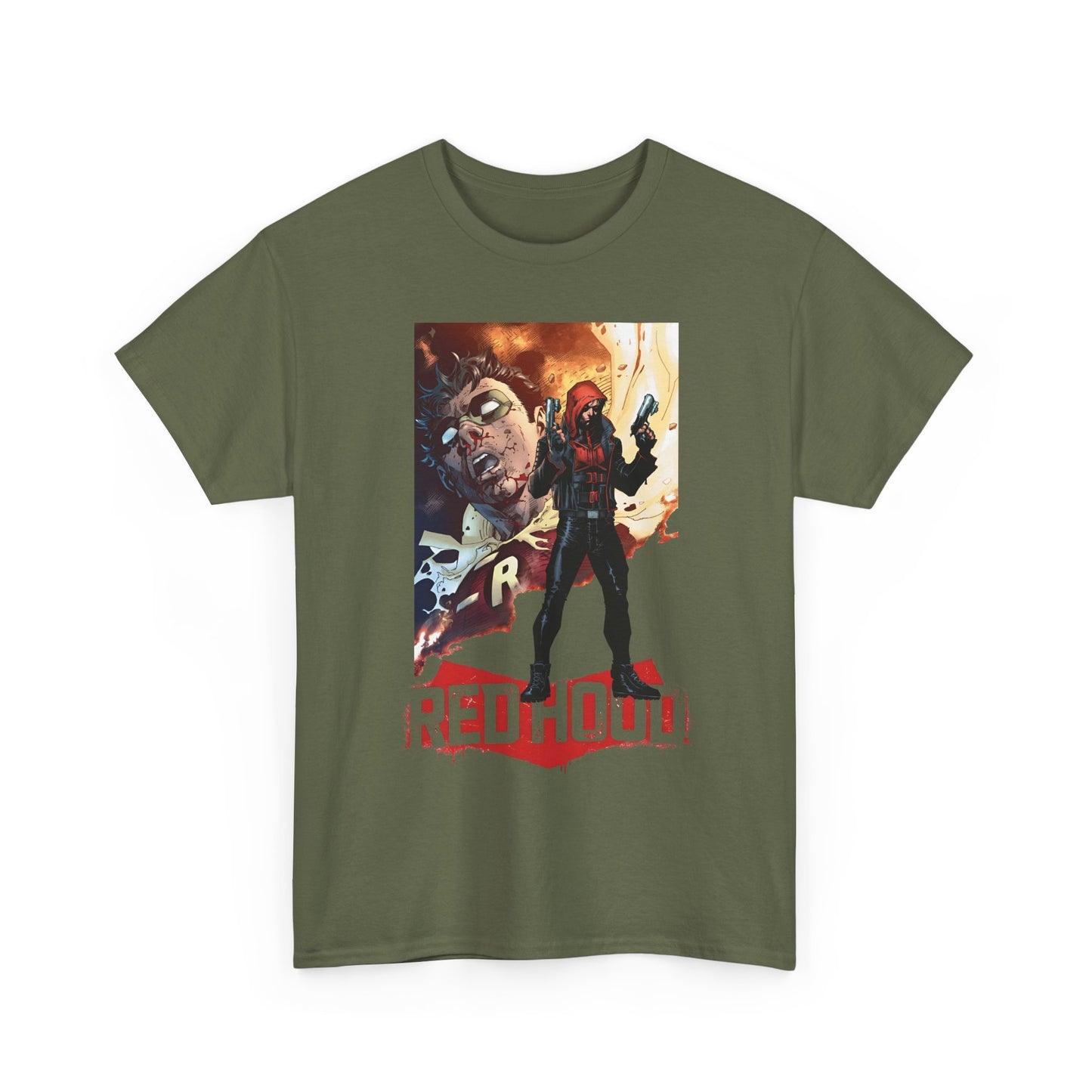 Red Hood T-Shirt - Jim Lee Art - Jason Todd, Batman Sidekick - Gotham Hero - DC Comics