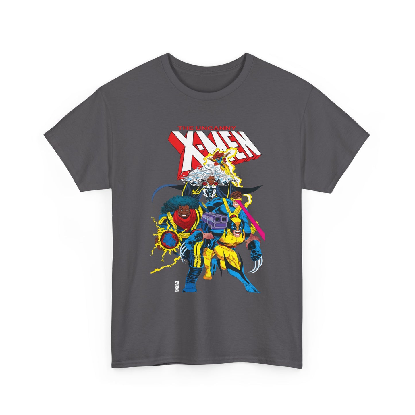 Uncanny X-Men T-Shirt - John Romita Jr Art - Cyclops, Storm, Bishop, Jean Grey, Wolverine - Marvel Comics