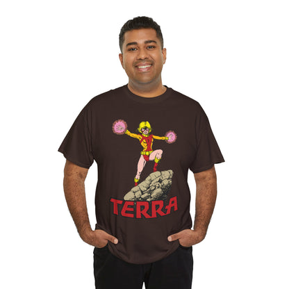 Terra T-Shirt - George Perez Art -  - New Teen Titans & Traitor - Judas Contract - Tara Markov, Sister to Geo-Force - Deathstroke Ally - DC Comics