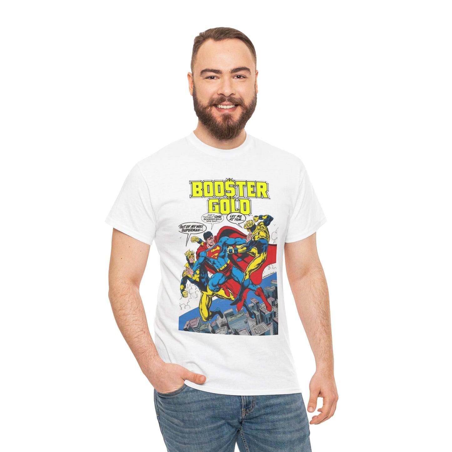 Booster Gold T-Shirt - Dan Jurgens & John Byrne Art - Superman - DC Comics
